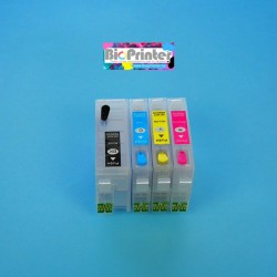 PACK  Refillable CARTRIDGES FOR EPSON 34 and 34XL AUTORESET