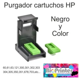 PURGADOR DE CARTUCHOS HP CON JERINGA Y AGUJA PARA LA RECARGA