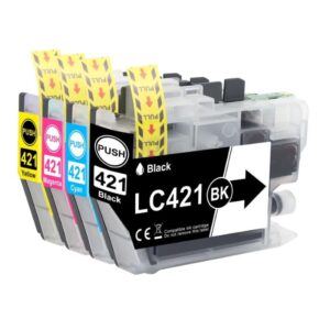 BROTHER LC421 LC421XL PACK CARTUCHOS COMPATIBLES