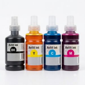 Pack de tinta genérica para Epson con negro pigmentado y colores cian, magenta y amarillo